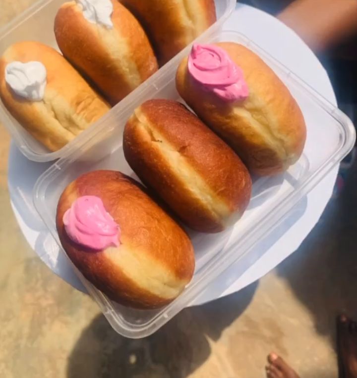 Strawberry Filled Doughnuts